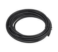 sourcing map 5M 4.5 X 7mm PA Flexible Corrugado Conducto Tubo para Jardín, Oficina Negro