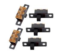 sourcing map 5pcs 2 posición encendido/apagado 3 SPDT Terminal panel PCB mini interruptor deslizante vertical