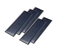 sourcing map 5Pcs 5,5V 60mA 90mmx30mm Pequeño Módulo de Panel Placa Solar de Polivinílico para Cargador de Juguetes
