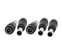 sourcing map 5pcs 6.0mmx4.0mm Macho a 5,5X Conectores de 2,5 mm Hembra de CC de Fuerza con el Pin