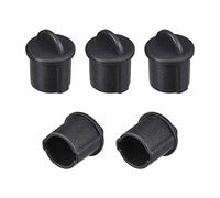 sourcing map 5pcs BNC Silicona Protectores 9.5mm-11mm Diámetro Negro