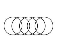 sourcing map 5pcs Nitrilo Caucho Tóricas Juntas 130mm OD 120mm ID 5mm Ancho, Métrico Sellado Empaquetadura O Ring Redondo Arandelas de Goma Surtidas para Grifos Cocina y Fontanería