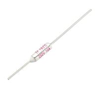 sourcing map 5pcs RY TF Fusible térmico de corte de 192 Grados Celsius AC 250V 10A tono blanco plateado