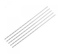 sourcing map 5uds 0.7mm Mini Micro Helicoidales broc*s, Alta-Velocidad Acero Recto Vástago Extra Largo Taladro broc* 60mm para Aluminio Aleación