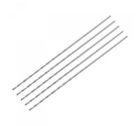 sourcing map 5uds 0.8mm Mini Micro Helicoidales broc*s, Alta-Velocidad Acero Recto Vástago Extra Largo Taladro broc* 60mm para Aluminio Aleación