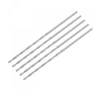 sourcing map 5uds 1.5mm Mini Micro Helicoidales broc*s, Alta-Velocidad Acero Recto Vástago Extra Largo Taladro broc* 70mm para Aluminio Aleación