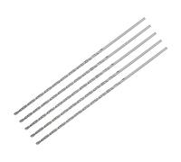 sourcing map 5uds 1.5mm Mini Micro Helicoidales broc*s, Alta-Velocidad Acero Recto Vástago Extra Largo Taladro broc* 100mm para Aluminio Aleación