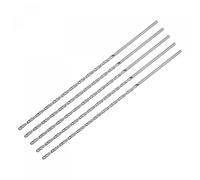 sourcing map 5uds 2mm Mini Micro Helicoidales broc*s, Alta-Velocidad Acero Recto Vástago Extra Largo Taladro broc* 120mm para Aluminio Aleación