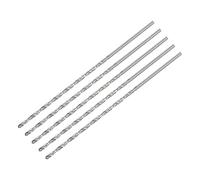 sourcing map 5uds 2mm Mini Micro Helicoidales broc*s, Alta-Velocidad Acero Recto Vástago Extra Largo Taladro broc* 100mm para Aluminio Aleación