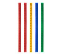 sourcing map 5uds Blanca Pizarra Magnética Regla 29cm Métrica Pizarra Rectas Reglas Oficina Medición Herramientas