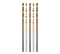 sourcing map 5uds Helicoidales Brocas 1, 3mm Titanio Revestido (HSS-E) M42
