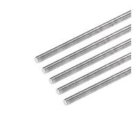 sourcing map 5uds M3 x 300mm Completamente Roscado Varilla 304 Acero Inoxidable Derecha Mano Roscas