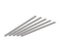 sourcing map 5uds M3 x 60mm Totalmente Roscada Varilla 304 Inoxidable Acero Derecha Mano Roscas, M3-0.5 Rosca Paso
