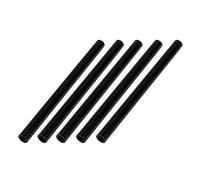 sourcing map 5Uds M3 x 70mm Redondo Aluminio Columna Aleación Separador Espaciador Vástago Sujetador para Cuadricóptero Negro