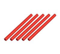 sourcing map 5Uds M3 x 70mm Redondo Aluminio Columna Aleación Separador Espaciador Vástago Sujetador para Cuadricóptero Rojo