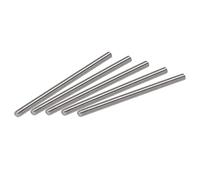 sourcing map 5uds M4 X 80mm Completamente Roscada Varilla 304 Inoxidable Acero Derecha Mano Roscas, M4-0.7 Rosca Paso