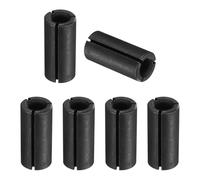 sourcing map 6 adaptadores de pinza de acero al carbono de 12,7 mm a 6,35 mm (1/4 pulgadas) de acero al carbono, manguito de reducción, vástago de herramienta, adaptador de portabrocas de conversión