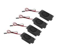 sourcing map 6 altavoces individuales de 3 W, 4 ohmios, de rango completo, portátil, portátil, para máquina de publicidad, con interfaz de conector de cable de terminal de 2,54 mm preconectada para