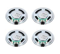 sourcing map 6 altavoces pequeños de 0,5 W, 16 ohmios, carcasa de metal, bocina interna redonda con micro imán para mini altavoces, DVD, EVD, multimedia, móvil, máquina de publicidad portátil