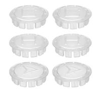 sourcing map 6 botones de índice de grifo, 3/4 pulgadas de diámetro interior, manijas de grifo, botón acrílico para fregadero caliente y frío, tapa de repuesto para baño, cocina, transparente