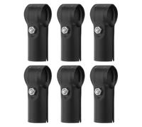 Sourcing Map 6 conectores de tubo de abrazadera en T de acero inoxidable negro, ajuste OD de 25 mm, diseño en forma de T, fácil instalación, adecuado para perchas, pasamanos, vallas
