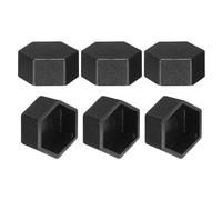 sourcing map 6 cubiertas de tuerca hexagonal, M10 x 17 x 10 mm, tapa de protección de tuerca de plástico, tornillos hexagonales para muebles de interior y exterior, decoración de pernos automotrices