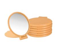 sourcing map 6 espejos redondos compactos a granel, mini espejos de maquillaje plegables de bolsillo, pequeños objetos de maquillaje portátiles para bolso, regalos de fiesta, para mujeres y niñas