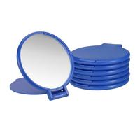 sourcing map 6 espejos redondos compactos a granel, mini espejos de maquillaje plegables de bolsillo, pequeños objetos de maquillaje portátiles para bolso, regalos de fiesta para mujeres y niñas