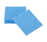 sourcing map 6 esponjas de soldadura de 60 x 60 mm, almohadilla de limpieza cuadrada azul, punta de soldadura, repuesto de hierro para limpieza de soldador, 2 mm de grosor natural, 10 mm de grosor de