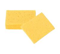 sourcing map 6 esponjas de soldadura rectangulares de 35 x 50 mm, punta de soldadura, repuesto de hierro para limpieza de soldador, 1,5 mm de grosor natural, 10 mm de grosor de absorción de agua