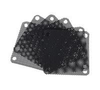 sourcing map 6 filtros de polvo para PC, 50 x 50 mm, de PVC, cubierta de malla a prueba de polvo, rejillas de ventilador para altavoces de chasis de computadora, color negro