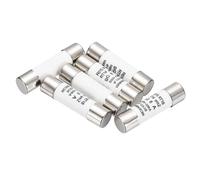 sourcing map 6 fusibles de soplado rápido de 500 V 8 A, fusibles de cartucho de cerámica, fusible de microondas, protección de corriente, tipo F, 10 x 38 mm, para uso industrial eléctrico
