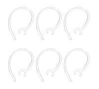 sourcing map 6 ganchos de repuesto para las orejas (6 mm, transparente) - Silicona suave universal pequeños clips antideslizantes de repuesto para auriculares Bluetooth de una sola oreja