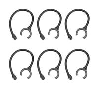 sourcing map 6 ganchos de repuesto para orejas (10,5 mm, negro) - Silicona suave universal pequeños clips antideslizantes de repuesto para auriculares Bluetooth de una sola oreja