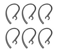sourcing map 6 ganchos de repuesto para orejas (7 mm, negro) - Silicona suave universal pequeños clips antideslizantes de repuesto para auriculares Bluetooth de una sola oreja