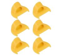 sourcing map 6 guías de costura para borde de costura a mano, 4 mm, regla de guía de calibre de costura para acolchar, tela, cuero, dobladillo, manualidades, color amarillo