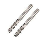sourcing map 6 mm x 6 mm HSS-AL Vástago recto Fresadora Fresadora Bits 2 piezas