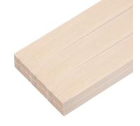 sourcing map 6 palitos de madera, cuadrados de madera rectangulares de 3/8 x 1 x 15 pulgadas, para decoración de manualidades, tallados a mano
