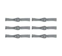 sourcing map 6 pares de botones de rana con nudos chinos, cierre de botones de costura gris oscuro para bricolaje, abrigos, capa, suéter, traje de novia, 3.54 x 0.47 pulgadas