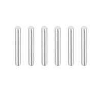 sourcing map 6 pasadores cilíndricos de acero inoxidable 304 de 3/32 x 5/8 pulgadas, para dispositivos de metal, instalación de muebles y litera de madera, tono plateado