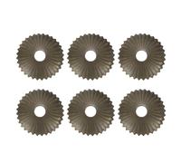 sourcing map 6 piezas de placa trasera de latón con forma radial de 1.1 pulgadas, junta clásica de decoración de muebles para gabinetes, cajones, puertas de armario (tono bronce)