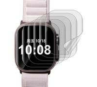 sourcing map 6 protectores de pantalla de reloj de 39 mm x 33 mm, rectangulares, sensibles, flexibles, de TPU, antimiradas, sin burbujas, antiarañazos, sin vidrio, para reloj 1/2/3 de 42 mm