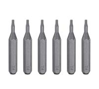 sourcing map 6 puntas de destornillador Torx T4 de 5/32 pulgadas, vástago hexagonal de 28 mm de longitud, estrella magnética de acero S2 de 6 puntos para reparación de precisión eléctrica