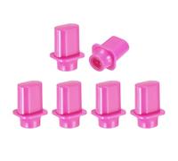 sourcing map 6 puntas de interruptor de palanca de guitarra de 3 vías y 5 vías, punta de plástico con ranura en cruz para piezas de repuesto de guitarra eléctrica SQ ST TL, color rojo rosa