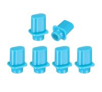 sourcing map 6 puntas de interruptor de palanca de guitarra de 3 vías y 5 vías, punta de plástico con ranura en cruz para piezas de repuesto de guitarra eléctrica SQ ST TL, color azul claro