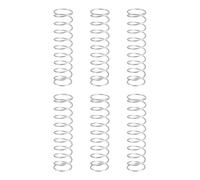 sourcing map 6 resortes de compresión, alambre de 1 mm de diámetro x 15 mm de diámetro exterior x 60 mm de longitud, resorte de extensión de acero inoxidable 304, resortes de presión para reparación