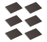 sourcing map 6 sellos de esquina de puerta, almohadillas autoadhesivas para esquinas de marco de puerta exterior, insonorizadas, color marrón