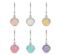 sourcing map 6 tiradores de cremallera, tiradores de repuesto para reparación de equipaje, ropa, chaquetas, mochilas, botas (rosa/dorado/rosa claro/blanco/morado/cian)