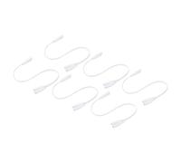 sourcing map 6 Tubo Conector Cable Línea para T4 T5 T8 LED Tubo, 30cm 2 Pasadores Doble Extremo Luz Enlace Cordones Extensión Cable