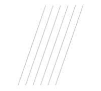 sourcing map 6 varillas de acero redondas de 1,1 mm de diámetro, HSS barra de torno herramienta de 150 mm de largo para taladros de eje, tornos, máquina de torneado, eje cilíndrico, herramienta de